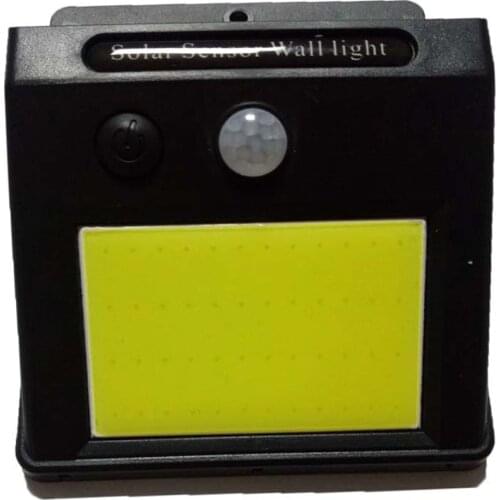 48COB LED Outdoor Solar Powered PIR Motion Sensor+Light Sensor Security Shed Wall Light Lamp