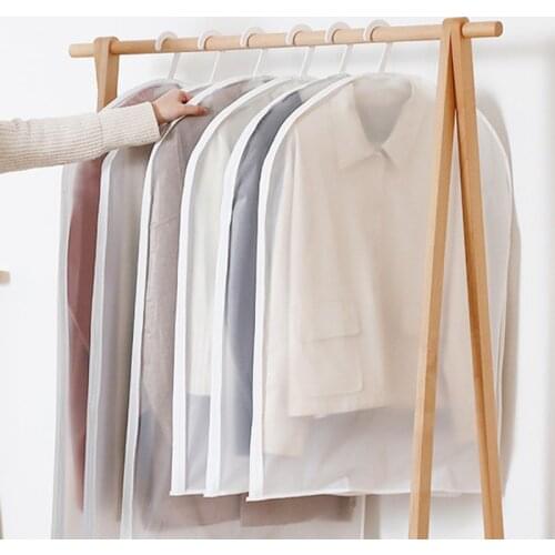 5PCS Hanging Bag Garment Dress Clothes Suit Coat Dust Cover Storage Bag Pouch Case Organizer Wardrobe Hanging