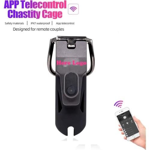 APP Remote Control Lock-Open Cock Cage Male Chastity Device Metal Penis Rings Lock Chastity Cage Belt BDSM Sex Toys For Men