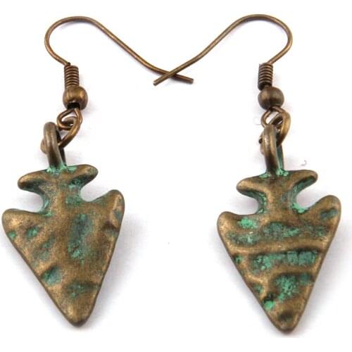 Free Shipping New Arrive Metal Arrowhead Moon pendant Earring for Women Jewelry