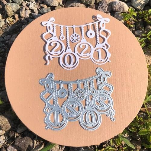 CH 2021 New Arrival Christmas Pendant Stencil Metal Cutting Dies For Scrapbooking Practice Hands-on DIY Album Card Handmade Tool
