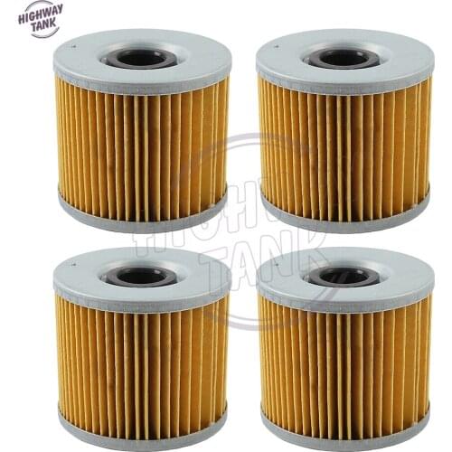 4 Pcs Moto Paper Oil Filter case for Suzuki GS250 GSX250 GSX-R 250 400 GS300 GS400 GSX400 GS450 GS500