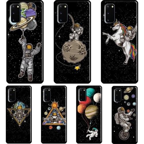 Astronaut Space Art Case For Samsung Galaxy S21 Ultra S20 FE Note 20 Ultra Note 9 10 S8 S9 S10 Plus S10e Cover
