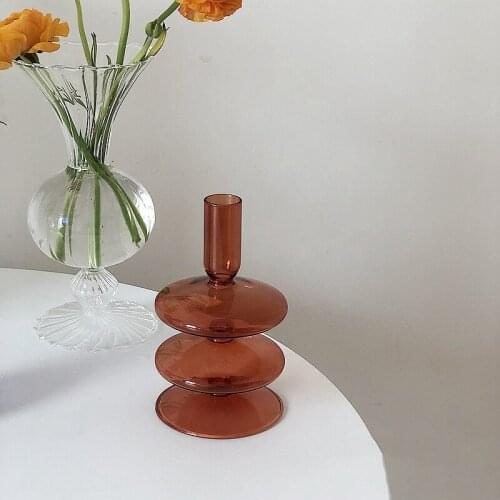 Flower Vase for Table Decoration Living Room Decorative Vase Rose Flowers Arrangement Desktop Table Nordic Vase