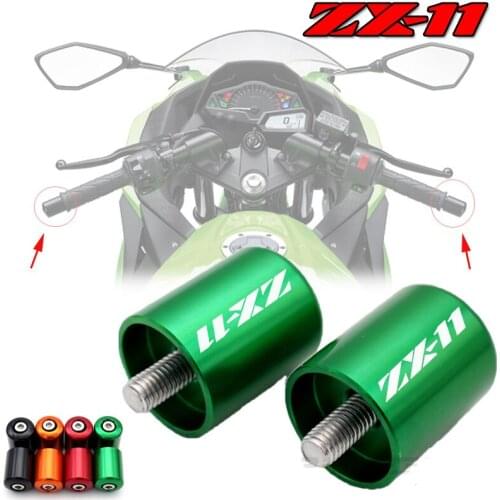 For KAWASAKI NINJA ZX-11 ZX11 1990-2001 Motorcycle Accessories CNC Handlebar Grips High Quality Bar Ends Sliding Cap
