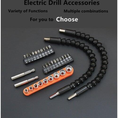 AXK Tools drill electric screwdriver Flexible Shaft Bits screws Sleeve Magnetic connecting rod head strong magnetic wind bit