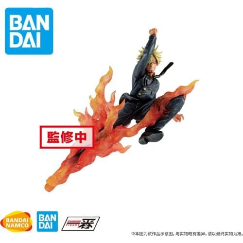 Bandai Genuine ONE PIECE Anime Character Unique Skill Vinsmoke Sanji PVC Action Figure Hand-Model Kids Toys Boys Gifts