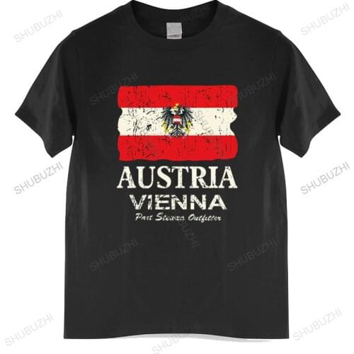 Summer t-shirt men brand teeshirt Austria Flag Men T shirt Digital Printing O-neck Austria Vienna Cotton T shirt Mens T-shirt