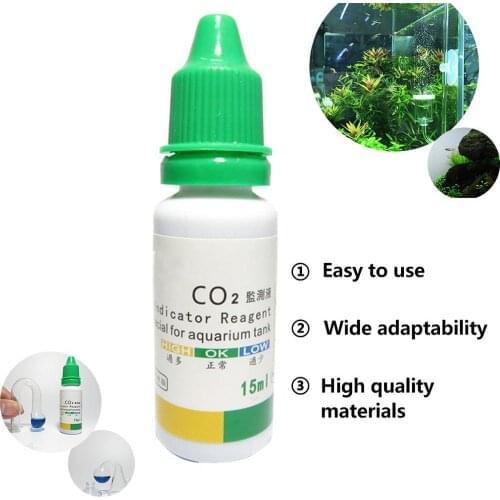 Aquarium CO2 Indicator Fish Tank Liquid Test Long-Term Monitor Bubble Counter For Plant ADA Quality Fish Solution Detection