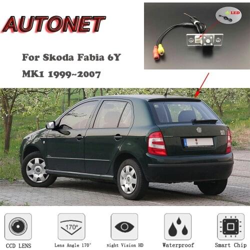 AUTONET HD Night Vision Rear View camera For Skoda Fabia 6Y MK1 1999~2007/Backup Camera/license plate camera