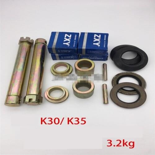 FORklift truck kingpin kit, king needle roller flat rear axle repair kit, one set suitable FOR K30K35 High-quality accessories