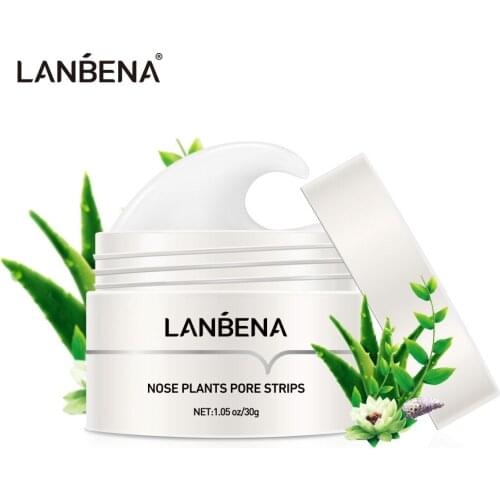 LANBENA Blackhead Remover Cream Paper Plant Pore Strip Nose Acne Cleansing Peel Off Mud Mask Treatment Skin Care TSLM2
