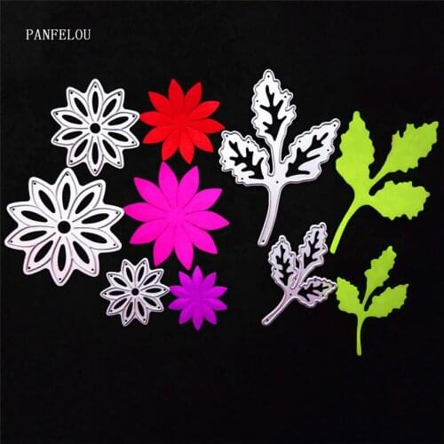 PANFELOU Metal craft Snow leaves paper die cutting dies for Scrapbooking/DIY Easter wedding Halloween cards
