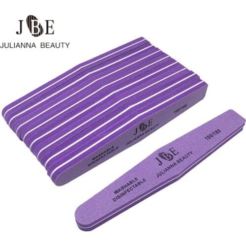 50Pcs 100/180 Professional Nail Files DIY Manicure Buffing Polish Tool Sanding Buffer Block Pedicure Sponge Sanding Buffer