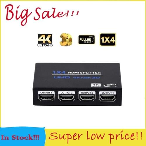 4K HDMI Splitter 1x4 Full HD 1080p Video HDMI Switcher 1 In 4 Out Switch Box for Smart TV PC PS4 PS3 HDTV DVD
