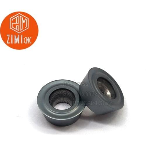 RPMT1204MO-HK Circular Milling Insert Carbide Blade Cutting Tool R6 Indexable Face Milling Cutter Milling Attachment
