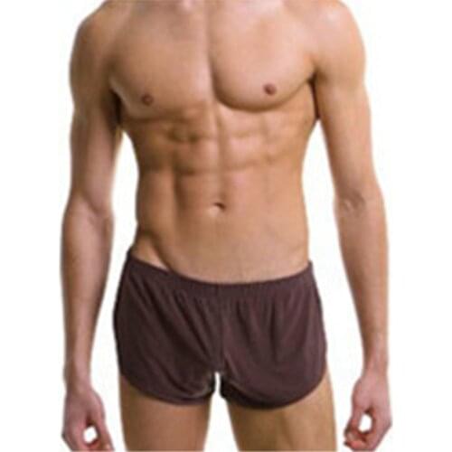 Sexy Men Running Shorts Low Waist Sportswear Mens Fitness Sexy Gym Underwear Short Pants Sweatpants Breathable Jogging Bottoms