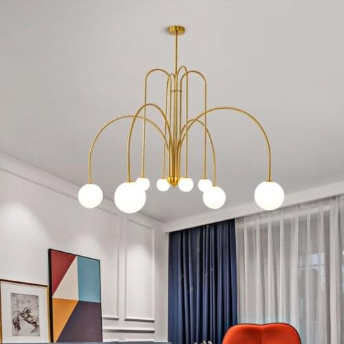 Nordic Internet Celebrity Chandelier Creative Living Room Dining Room Bedroom Chandelier Lighting Simple Bedroom Hanging Lamps