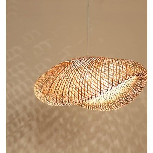 Modern Japan Pendant Lights Bamboo Lamp Restaurant Hotel Asia Pendant Lamp For Living Room Hanging Kitchen Lamp Light Fixtures