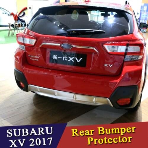 Exterior Rear Steel Bumper Skid Plate Fender Cover Trim 1pcs For Subaru XV GT3 GT7 2017 2018