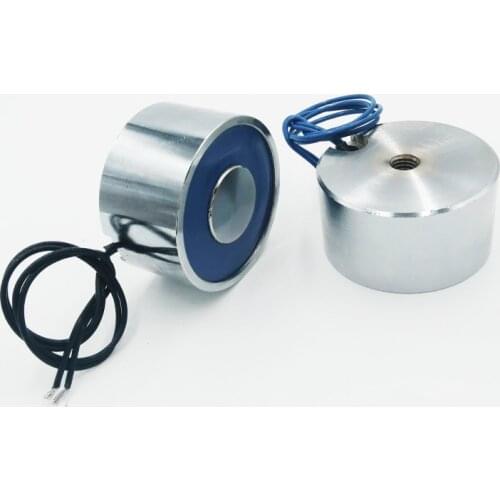 1PCS Holding Electric Magnet 50*27 Lifting Sucker P50/27 DC12V 24V 50Kg/500N Solenoid Electromagnet