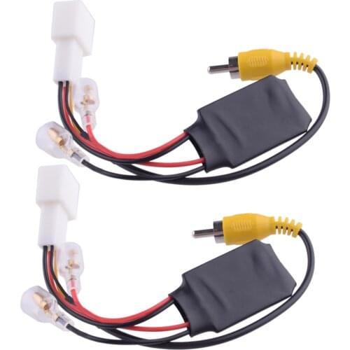 2Pcs/Set Reverse Camera Retention Wiring Harness Cable Plug Adapter Connector Car 4 Pin Fit For Toyota