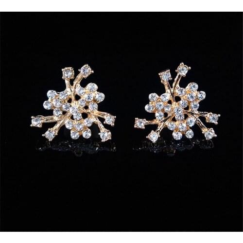 2018New 100Pcs Alloy Rhinestone Flower Pin Buttons for DIY Clothes Decoration and Hair Accessories HZ430