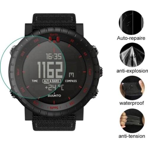 3pcs TPU Soft Clear Protective Film Guard For Suunto Core Watch GPS Sport All Black Smartwatch Screen Protector Cover (Not Glass