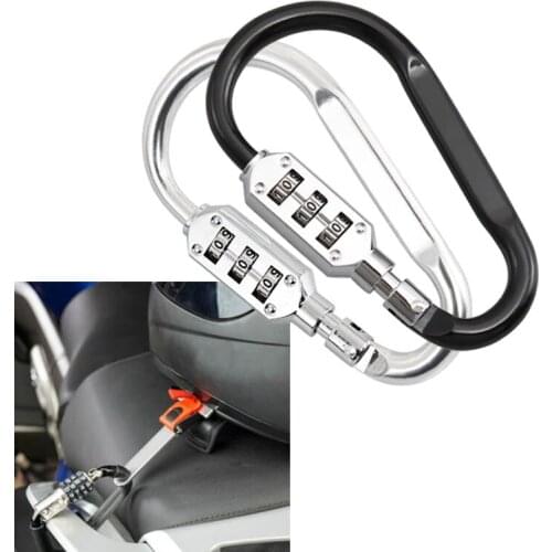 3-Digit Combination Helmet Security Lock T-bar For Honda Kawasaki Yamaha Harley Suzuki Dirt Bike Motorcycle Bike lock Parts