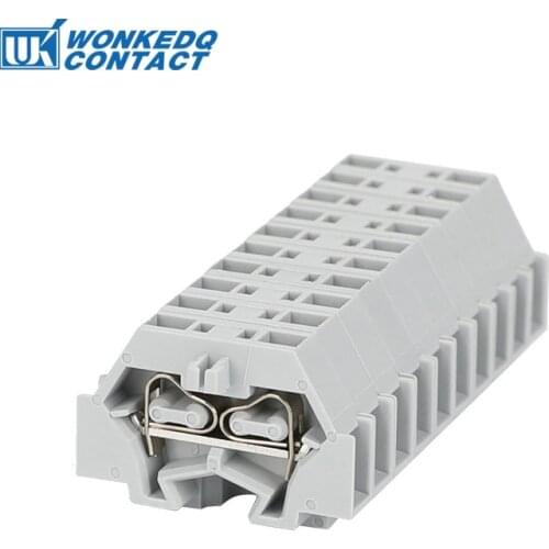 5pcs 260-301 Mini Din Rail Terminal Block Connector DIN Mount Spring Cage Connection