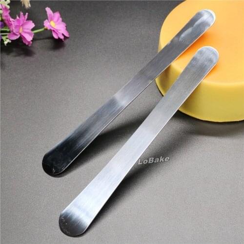 5pcs/lot) Top grade stainless steel cake removor demoulding stripping knife cake smoother spoon for holding dumping stuff bake
