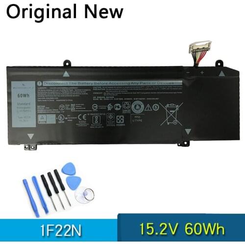 NEW Original 1F22N Laptop Battery For Dell ALIENWARE Orion M15 M17 Inspiron G5 5590 G7 7590 7790 15.2V 60Wh