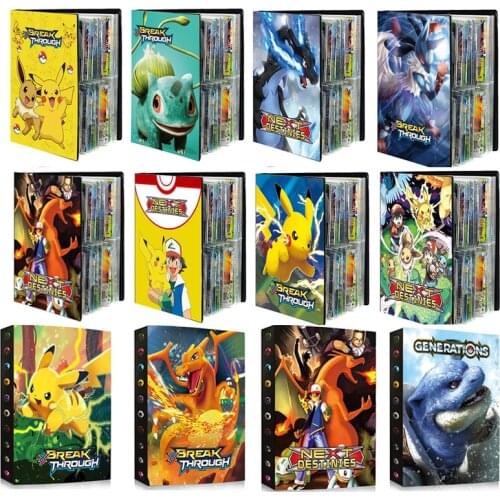 2021 New Pokemon Cards Album Book Cartoon Anime New 240PCS Game Card VMAX GX EX Holder Collection Folder Kid Cool Toy Gift