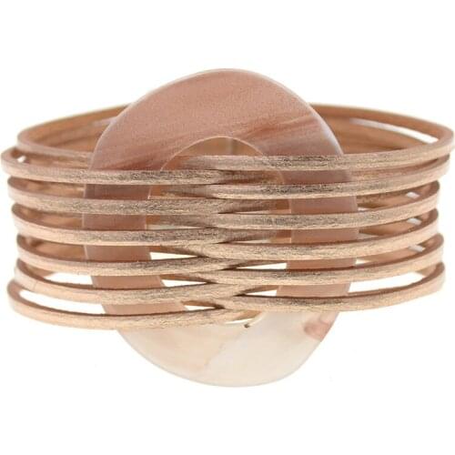 Leather Bracelets For Women Mens wrap Bracelet Magnetic Clasp bracelets Couples gifts Femme fashion Jewelry dropshipping