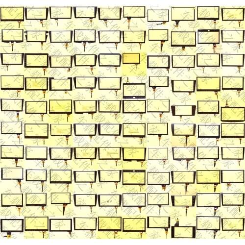 Black touch screen P/N XWC3729 Capacitive touch screen panel repair replacement parts