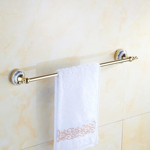 Towel Bar Towel Holder stainless steel Made Chrome Finish Bathroom hardware Bathroom accessories Ceramic