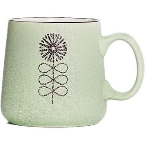 Creative Pastoral Four Colors Ceramic Cup Glazed Mugs Romantic Mini Coffee Cups