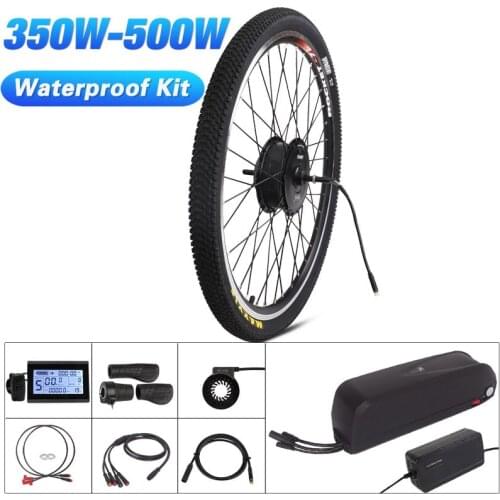 Motor Wheel 500W Electric Bicycle Kit 48V ebike Conversion Kit 36V Ebike Kit MXUS Hub Motor Hailong Battery Waterproof Julet