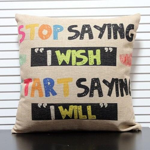 Color Letter Pillow cover, Linen cushion cvoer, pillows home decorative sofa cushions