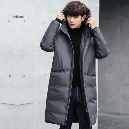 New Winter Hooded White Duck Down Jacket Parka Men Coat Thick Mens Warm Jaqueta Masculina Youth Jackets Coats Men