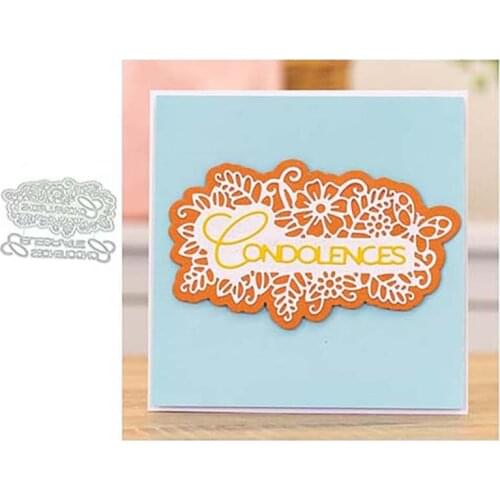 2021 Condolences CELEBRATE Letters Metal Cutting Dies Stencil Craft Die Cut Mould Decor Template Scrapbooking Design Model Mold
