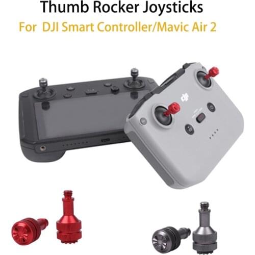 Aluminum Alloy Control Sticks Thumb Rocker Joysticks For DJI Smart Controller/Mavic Air 2 Remote Controller Drone Accessories