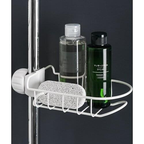 Kitchen Stainless Steel Sink Drain Rack Sponge Storage Faucet Holder Soap Drainer Shelf Basket Organizer Bathroom Accessories