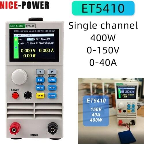 ET5420 ET5410 Professional Programmable Digital Electrical Load DC Load Electronic Battery Tester Load Meter 150V 40A/15A 400W