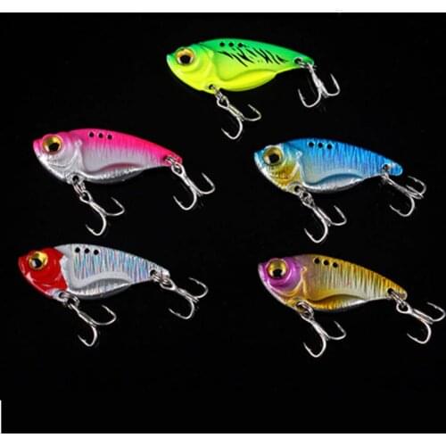1Pcs Metal VIB Lures 7g 10g 15g vivid Vibrations Spoon Lure Fishing bait Bass Artificial Hard Bait Cicada lure VIB Bait 3D Eye