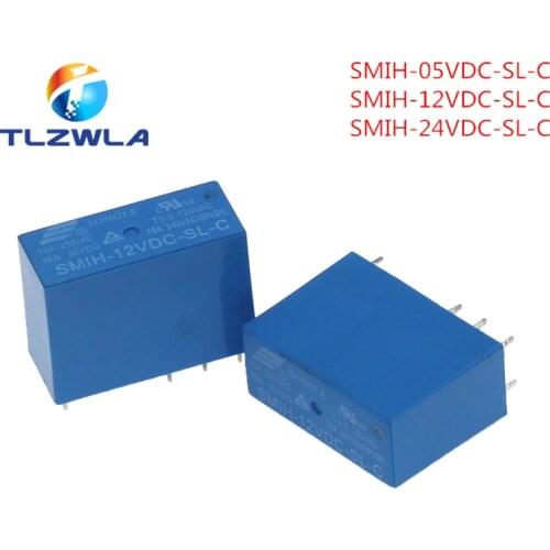 1pcs Relays SMIH-05VDC-SL-C SMIH-12VDC-SL-C SMIH-24VDC-SL-C 5V 12V 24V 16A 8pins Original Relay