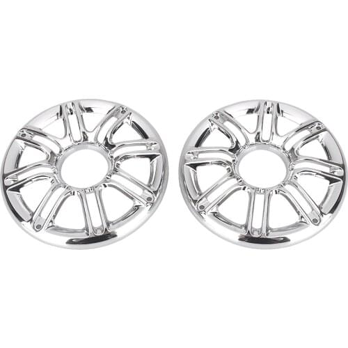 2PCS Motorcycle Brust Speaker Trim Grill Cover For Harley Electra / Street Glide /Trike 1996-2008 2009 2010 2011 2012 2013 CNC