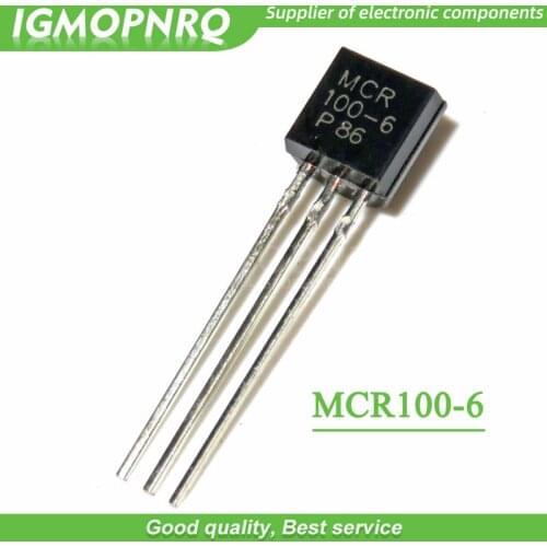200pcs MCR100-6 100-6 MCR100 TO-92 SCRs 400V 800mA new original