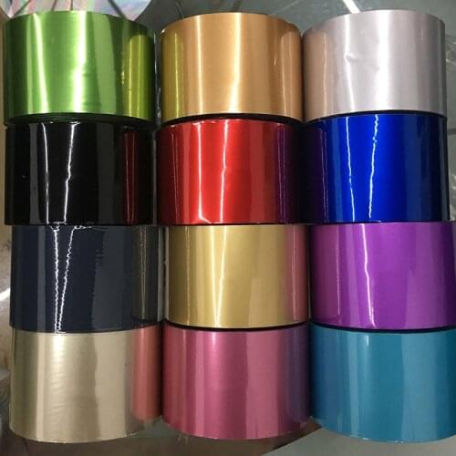 4cmX120m 1Roll Nail Art Transfer Foil Sticker roll Holographic Gold Silver Rose Gold Foils Nail Decals Metallic Nail Foil