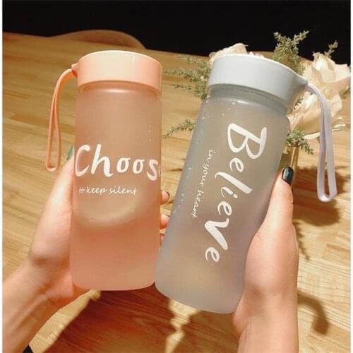 600ml sports bottle drop-proof plastic portable water cup tableware outdoor camping bicycle water bottle kitchen tool
